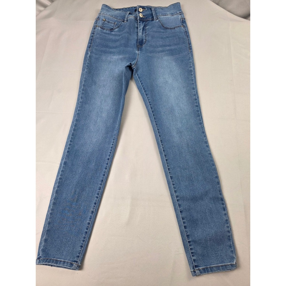 Curve Appeal High Rise Skinny Jeans Medium Wash Blue Curve Creator Size 8/29